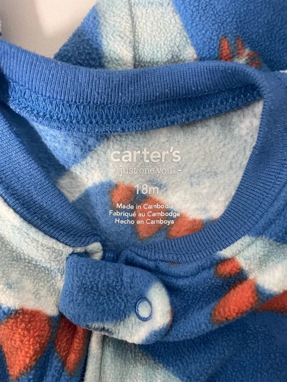 3 Pairs Carter's Fleece Pajamas Size 18‎ Months See All photos